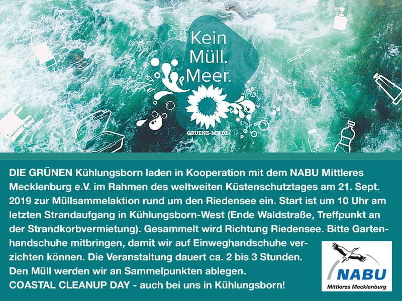 Coastal Cleanup Day am Riedensee