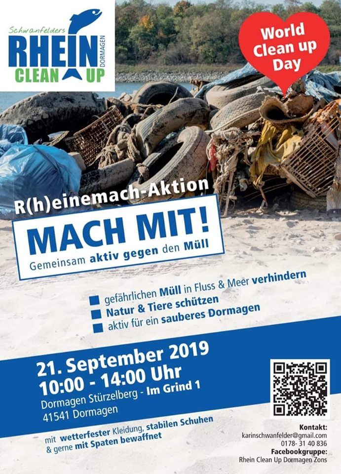 Rhein Clean Up Zum World Cleanup Day