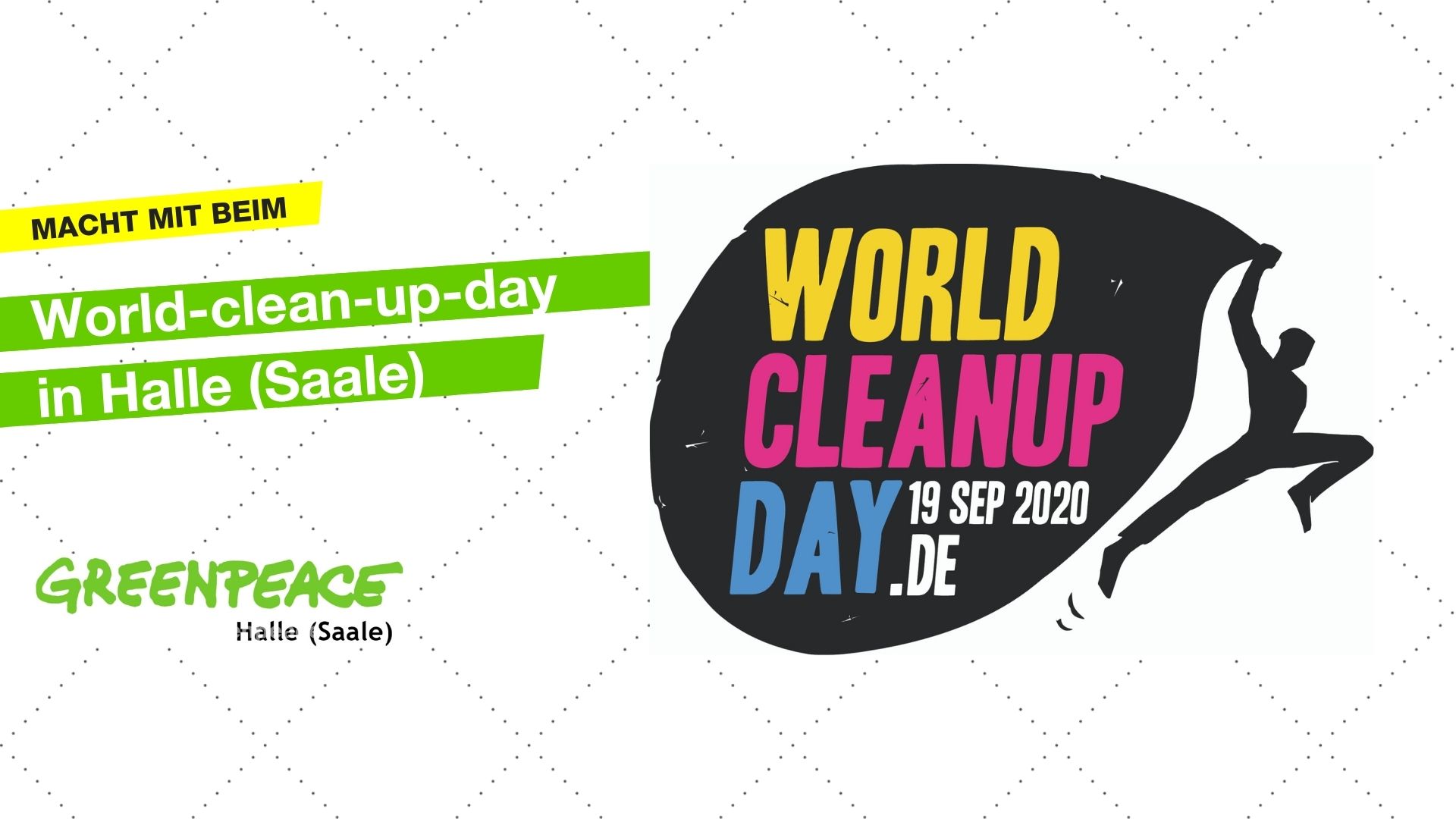 World Clean-up Day in Halle/Saale (Sachsen-Anhalt)