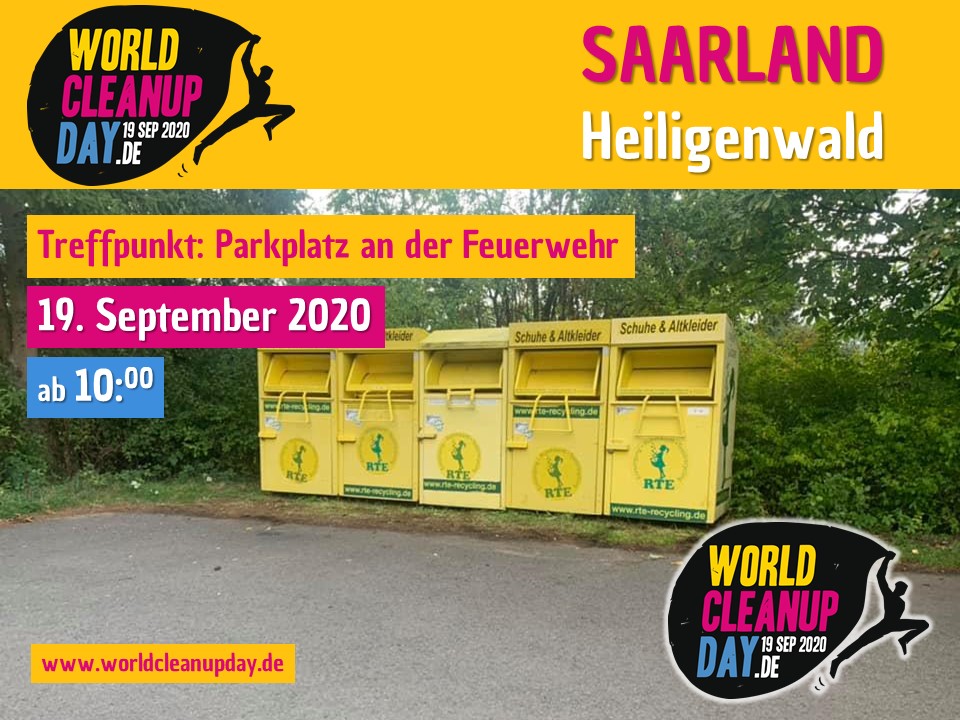 World Cleanup Day in Heiligenwald (Saarland)