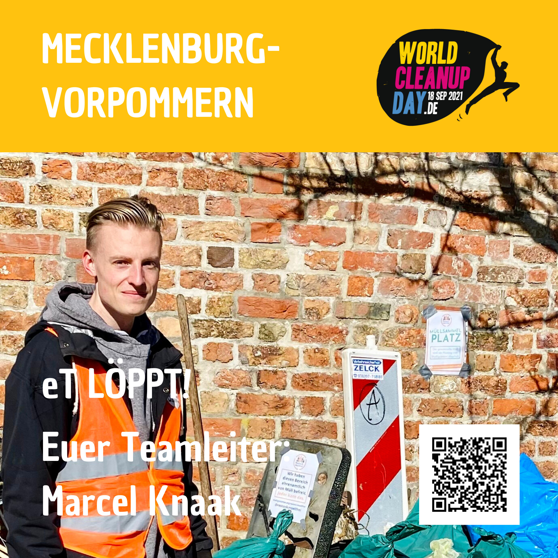 World Cleanup Day im Ostseebad Wustrow (Mecklenburg-Vorpommern)