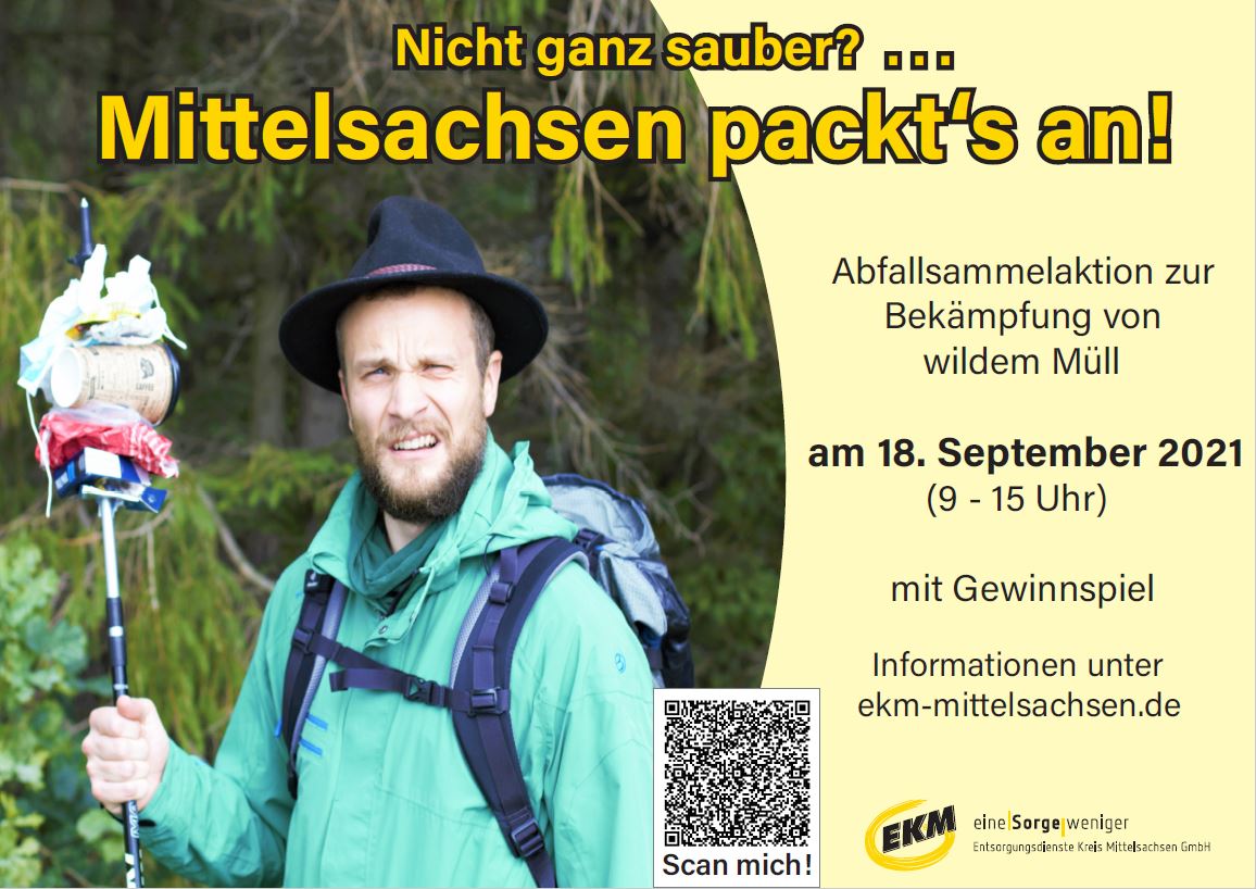 Mittelsachsen packt’s an! Region Mittweida gegen wilden Müll (Sachsen)