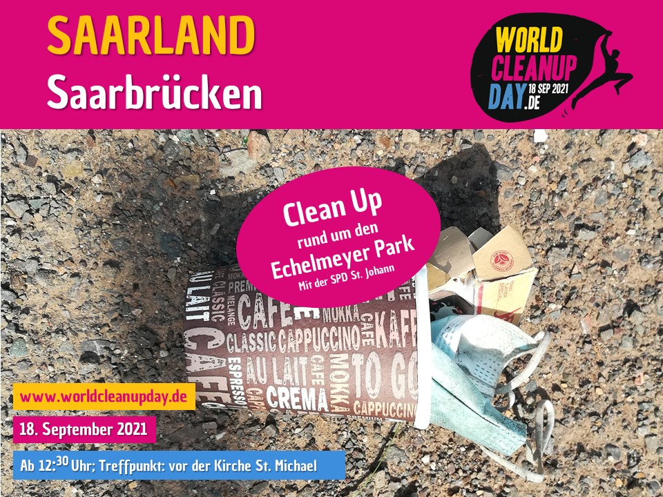Clean Up rund um den Echelmeyer Park St. Johann- Saarbrücken - (Saarland)