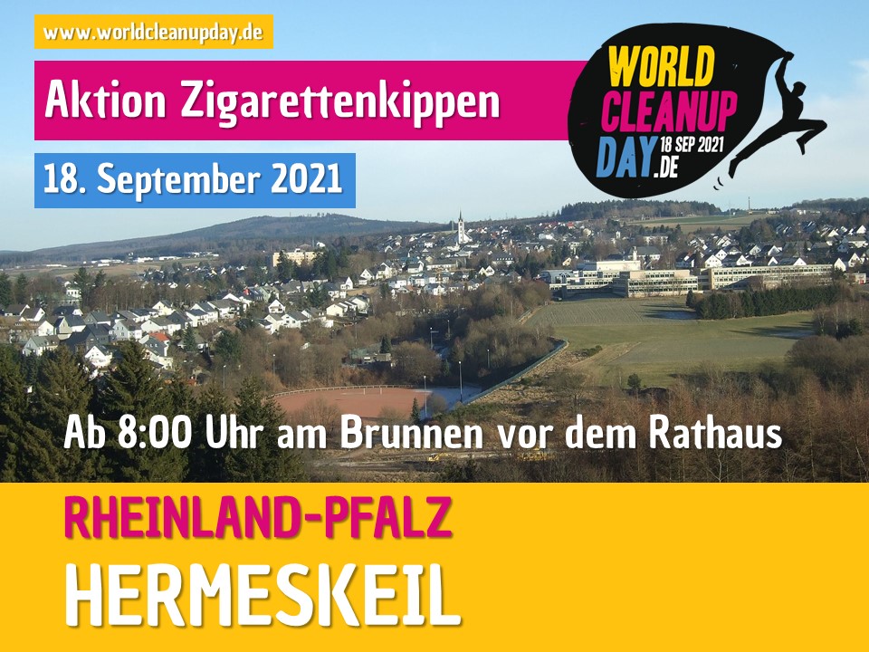 Aktion Zigarettenkippen - Hermeskeil - (Rheinland-Pfalz)