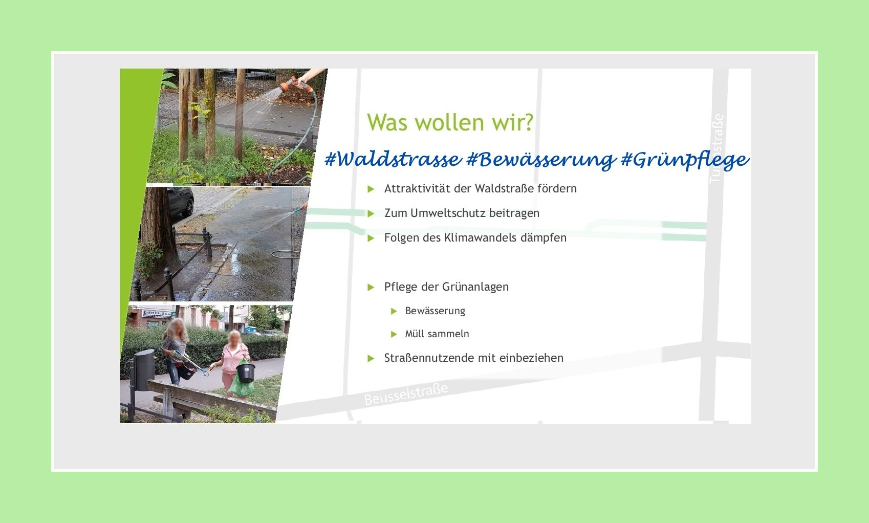 Waldstraße: WORLD CLEANUP DAY am 17.September 2022 (Berlin)