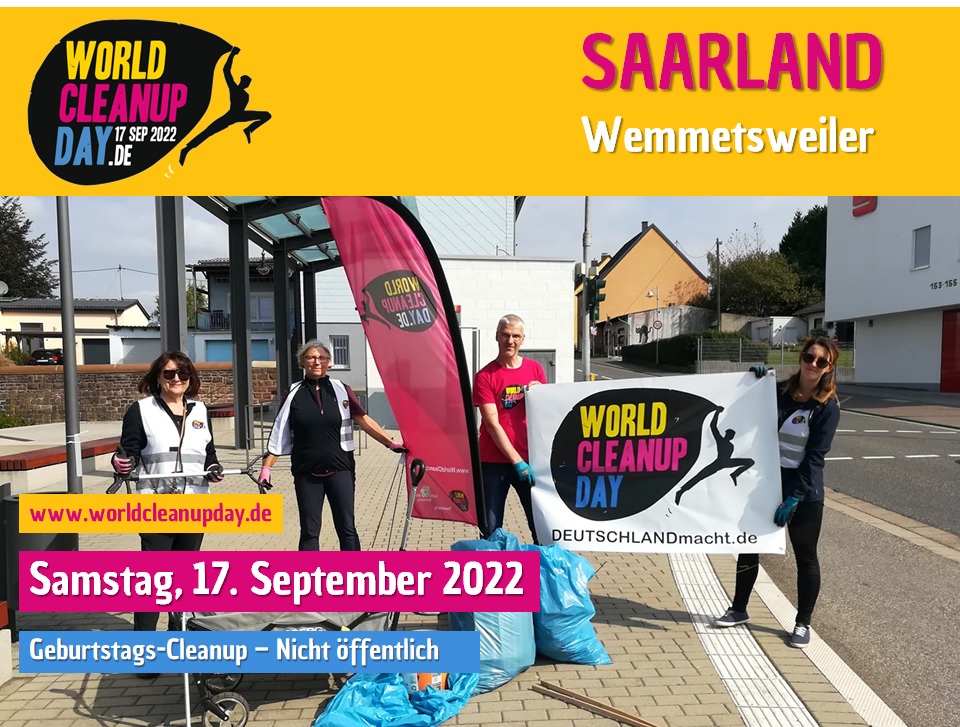 Geburtstags-Cleanup - Wemmetsweiler (Saarland)