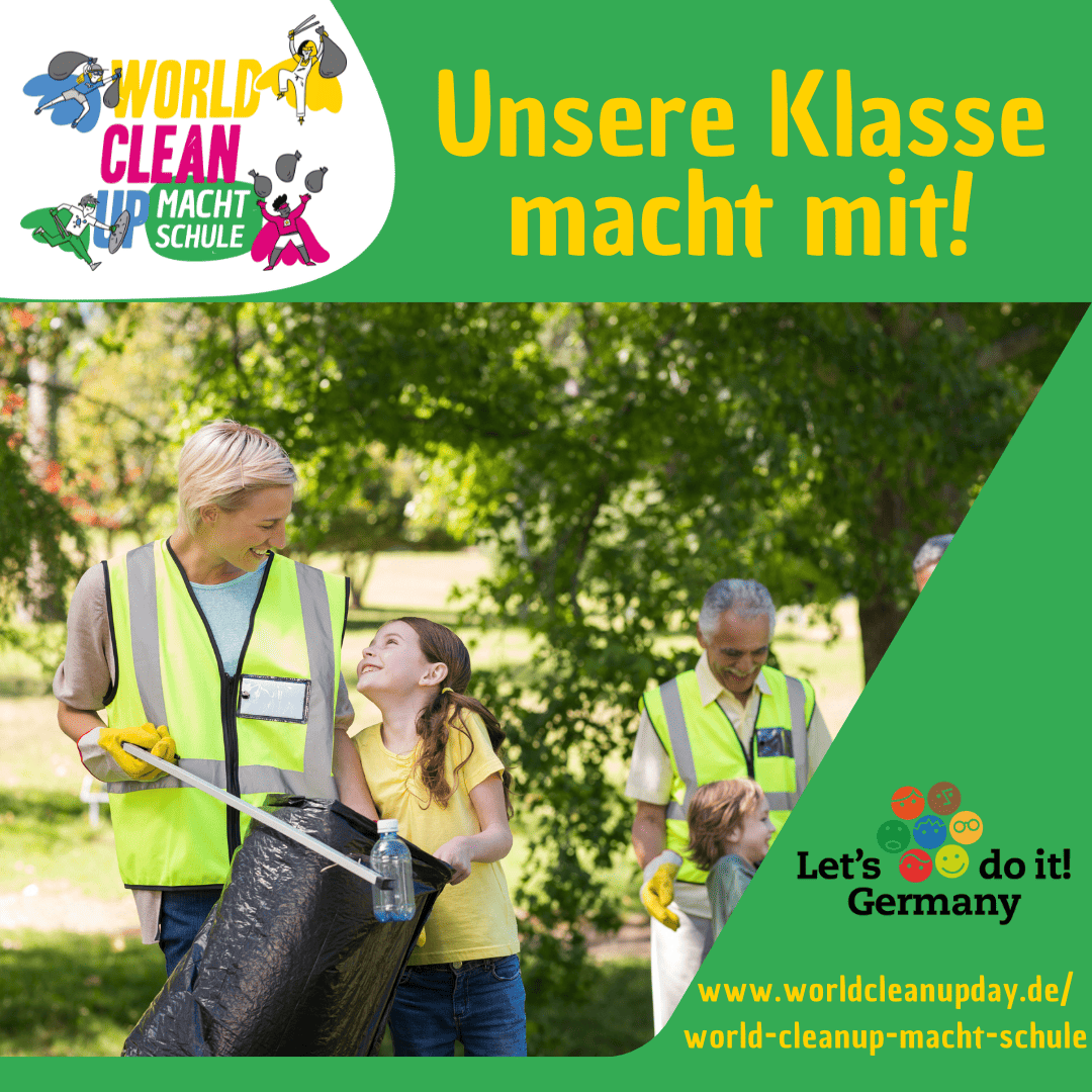 Müllsammelaktion rund um die Schule (Baden-Württemberg)
