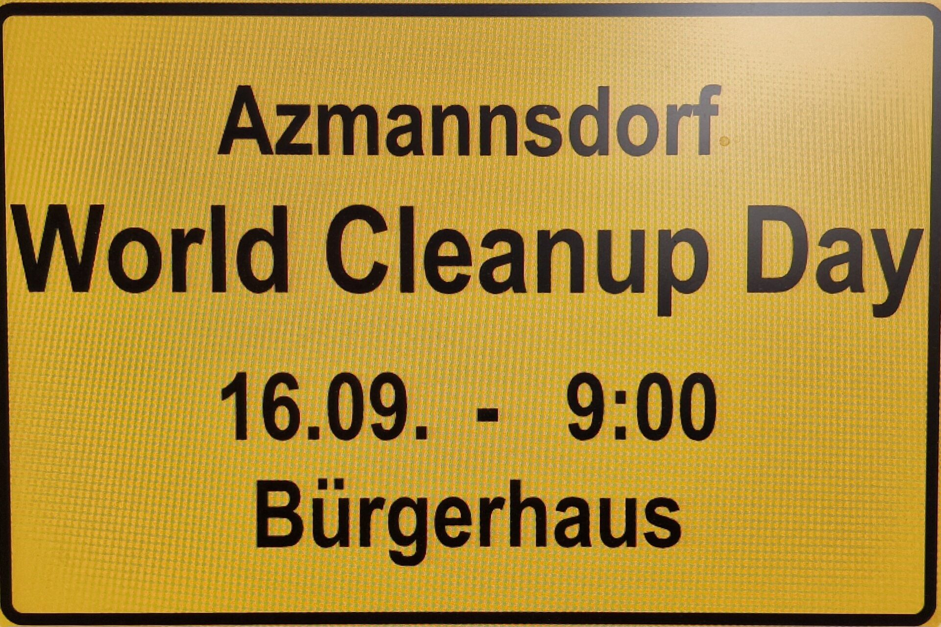 Azmannsdorf - räumt auf (Thüringen)