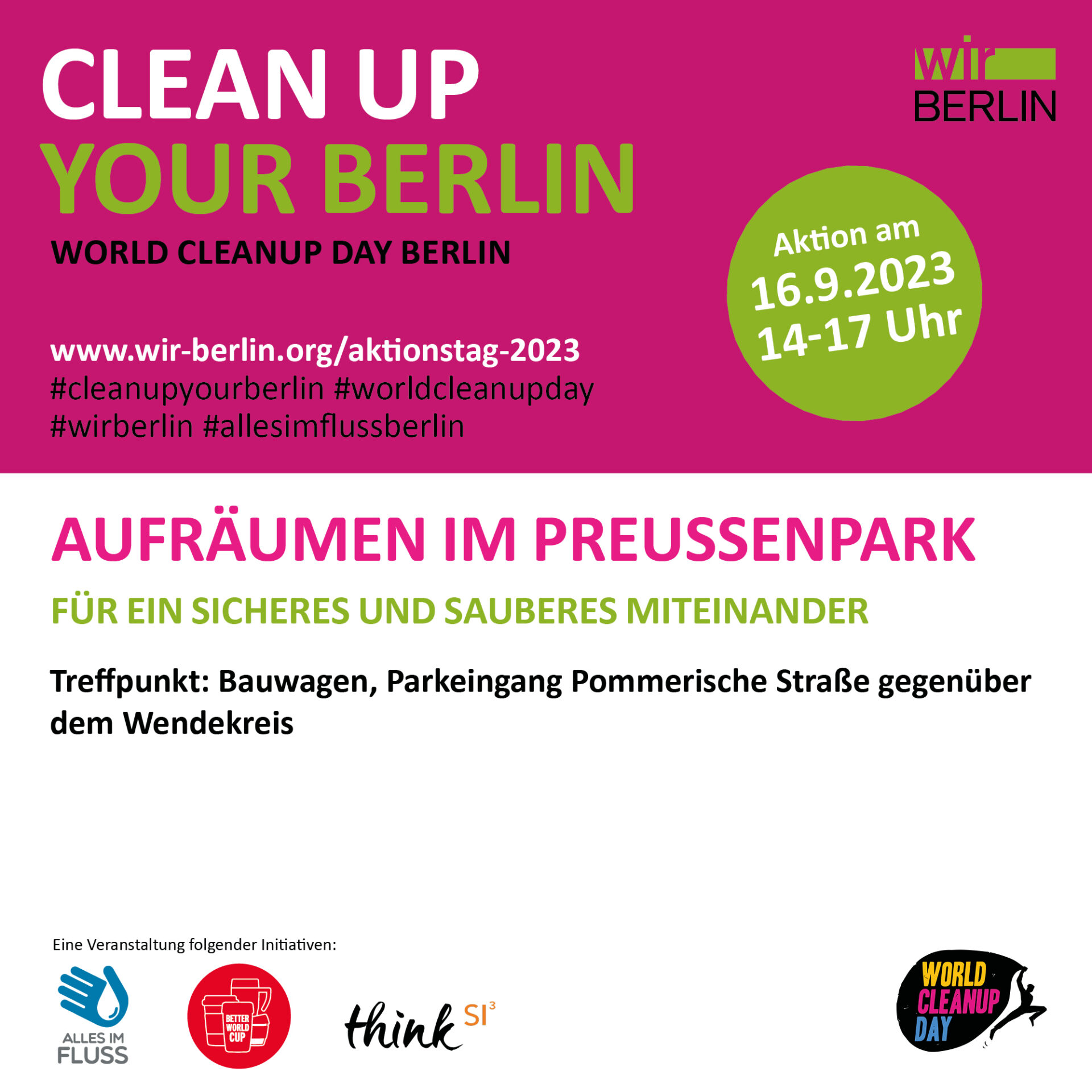 Aufräumen im Preußenpark (Berlin)
