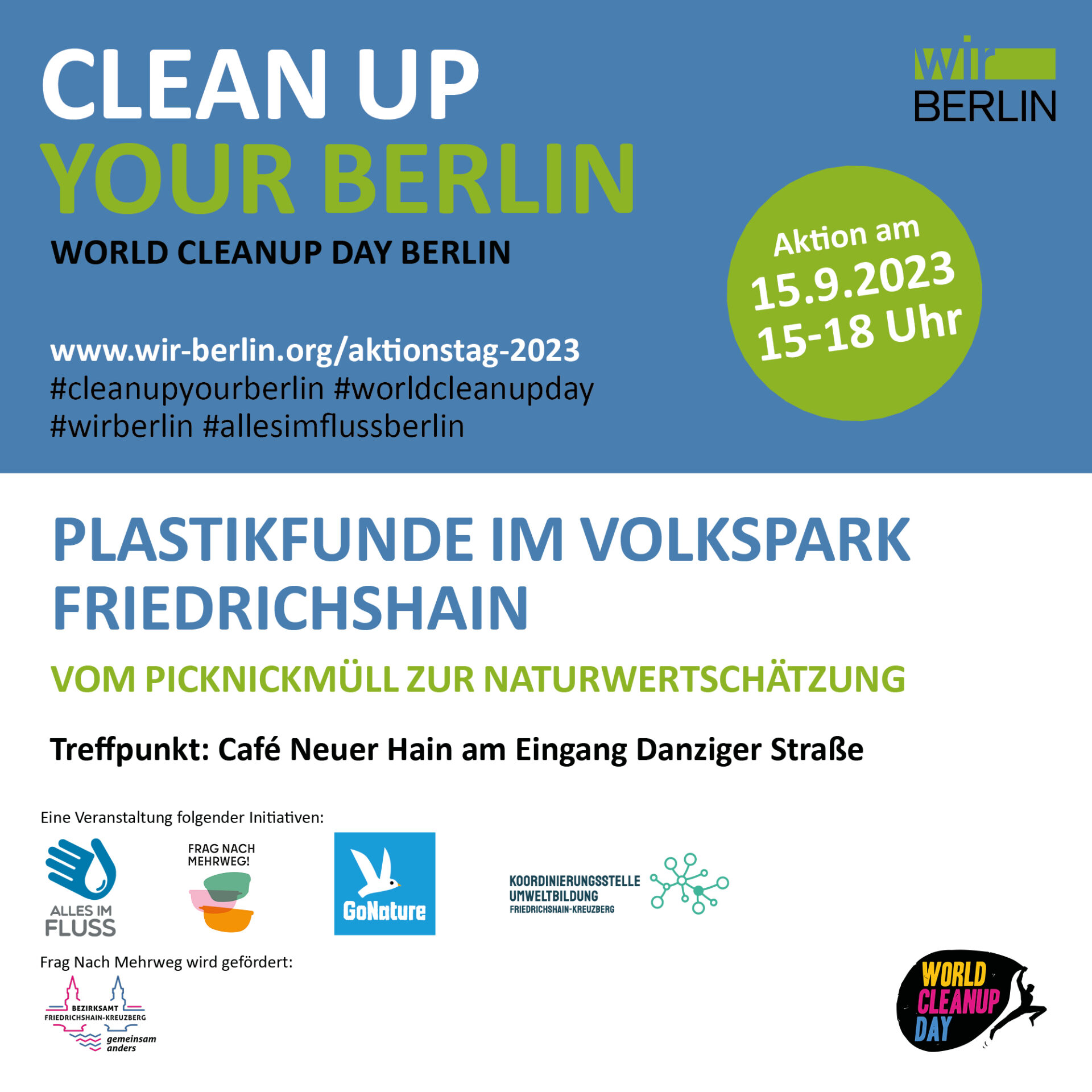 Plastikfunde im Volkspark Friedrichshain (Berlin)