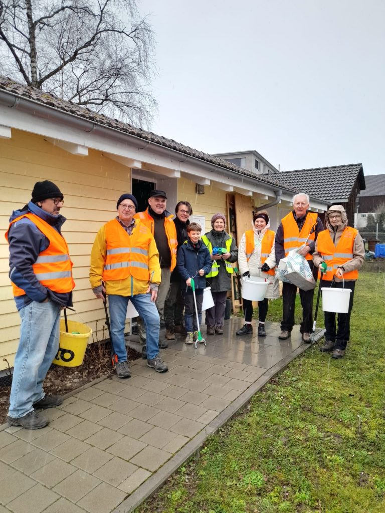 Güsselgruppe räumt auf in Hohentengen a.H. (Baden-Württemberg)