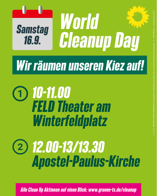 Clean-up am FELD-Theater (Berlin)