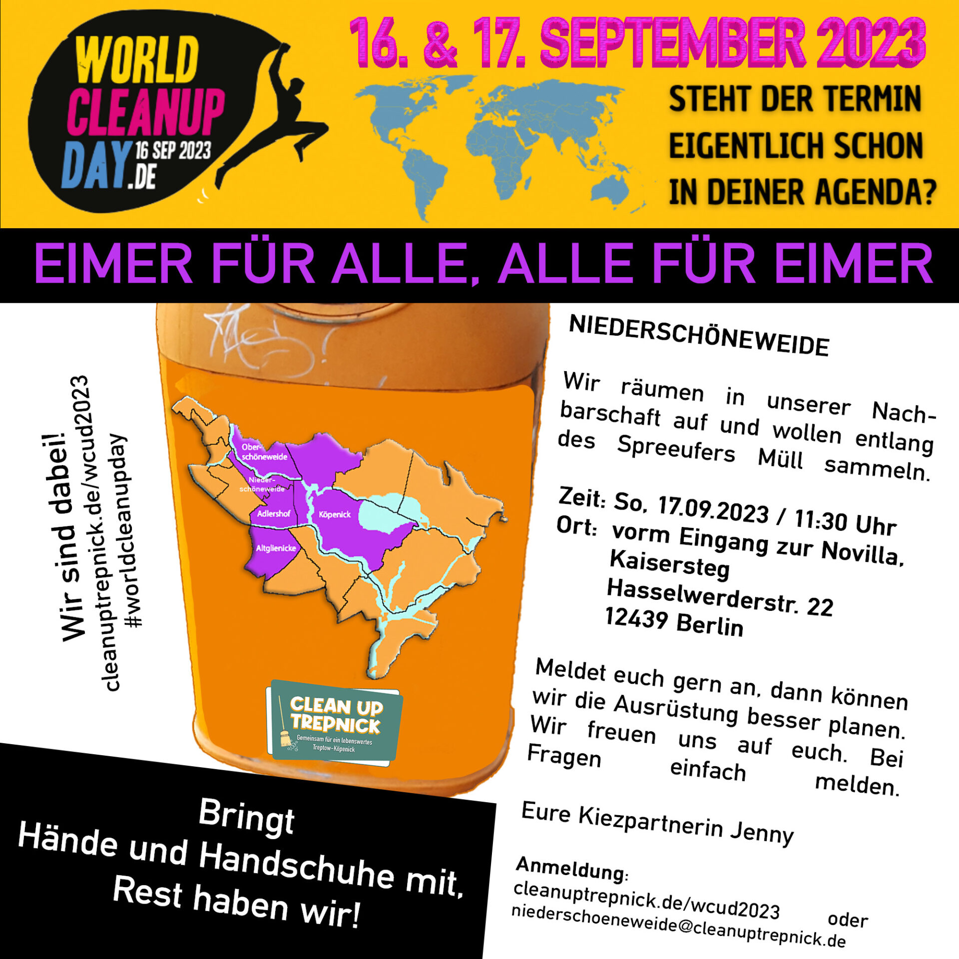 Müllrunde entlang des Spreeufers (Berlin)