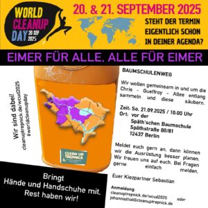 müllsammelaktion 21.9.25 chris gueffroy allee