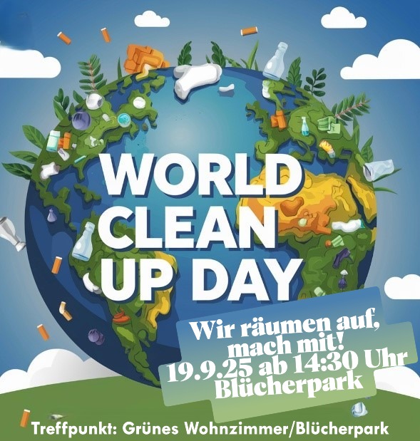 Clean up in und um den BlücherparkSauber (NRW)