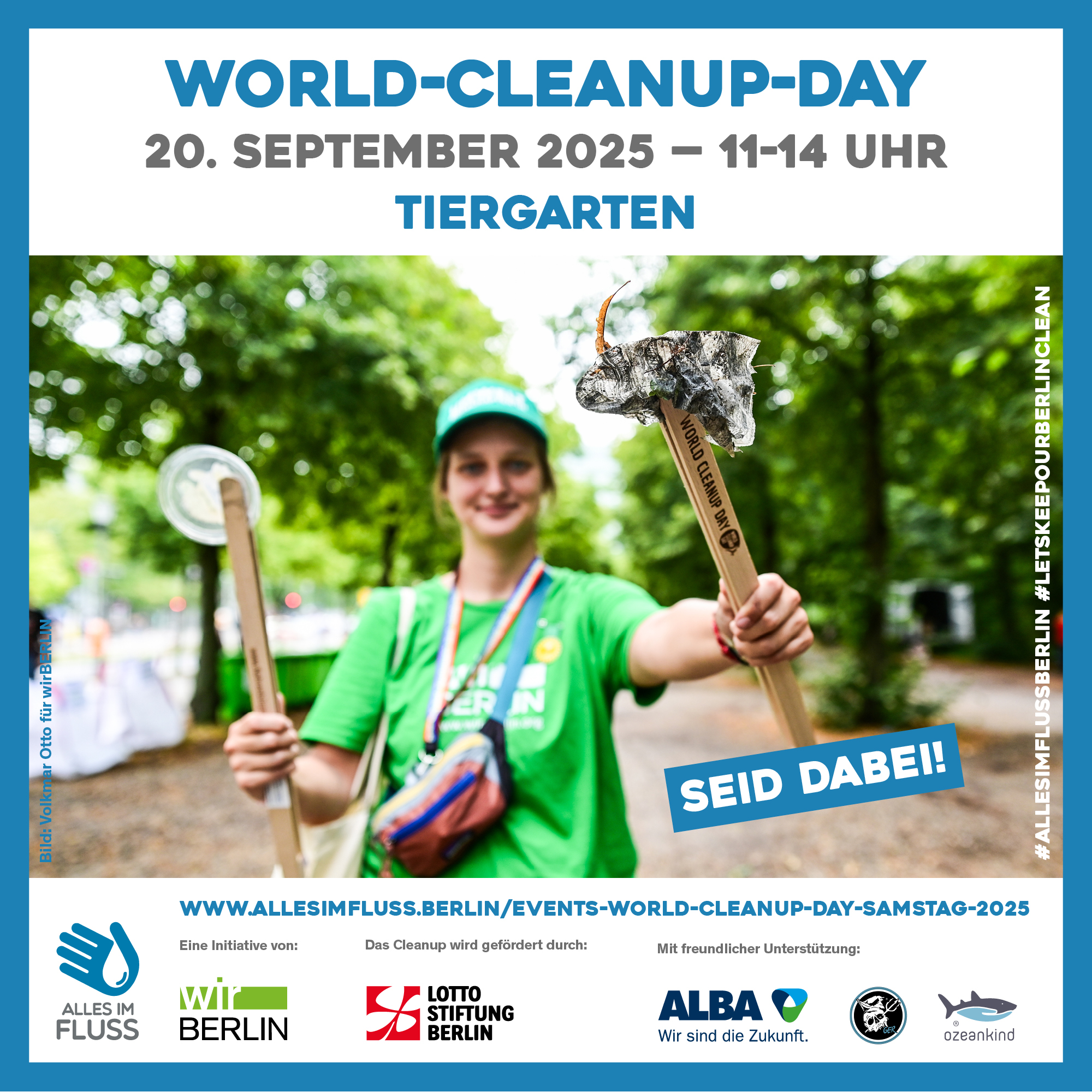WORLD CLEANUP DAY im Tiergarten (BER)