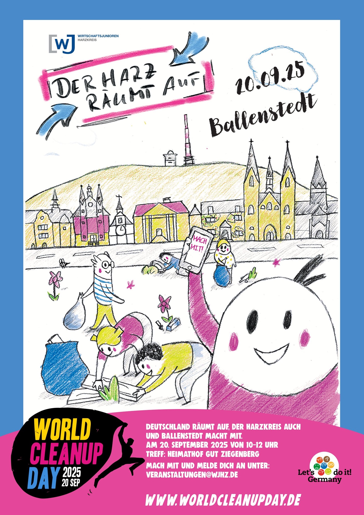 WORLD CLEANUP DAY 2025, WJ Harzkreis für Ballenstedt (Sachsen-Anhalt)