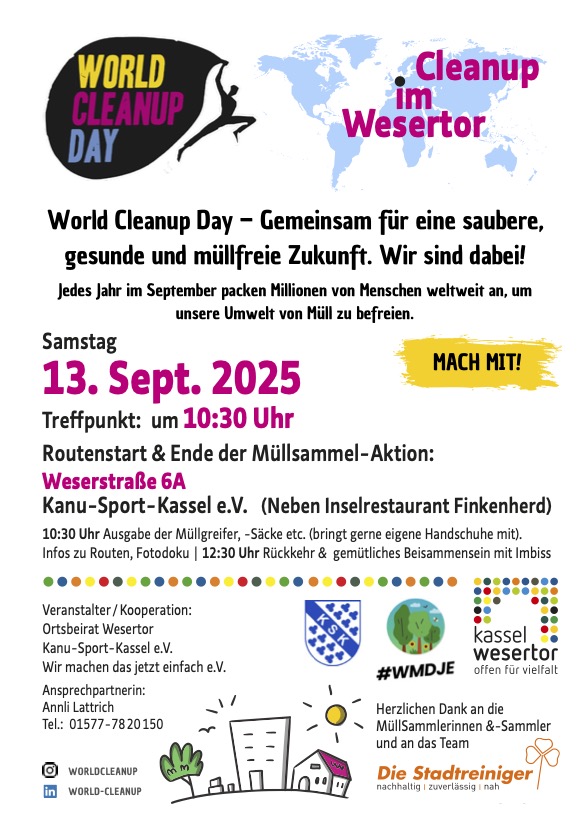 Cleanup / Müllsammelaktion Wesertor (Hessen)
