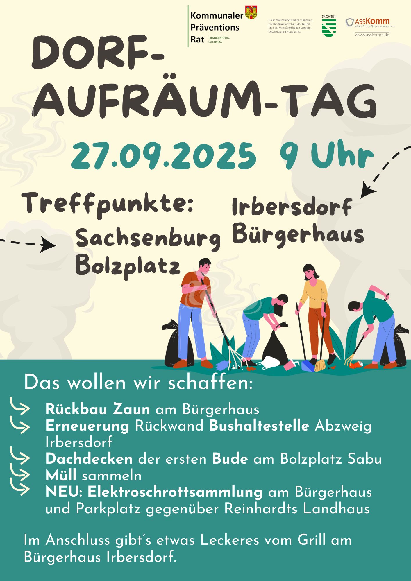 Dorf-Aufräum-Tag Sachsenburg (Sachsen)