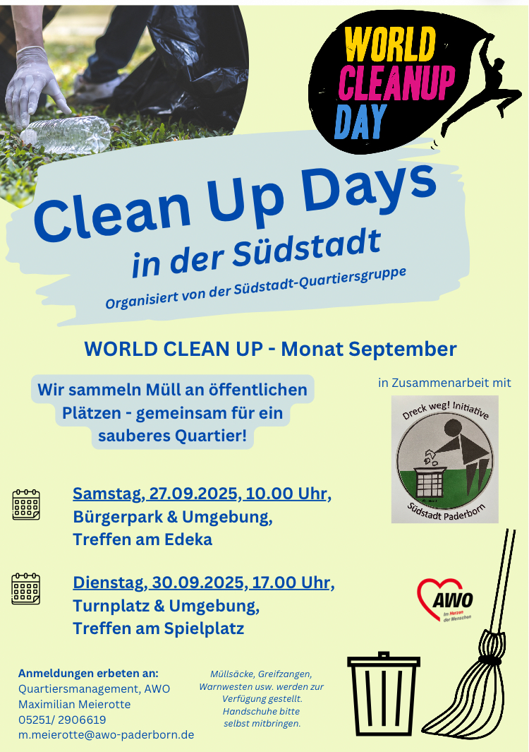 Clean up days in der Südstadt (NRW)