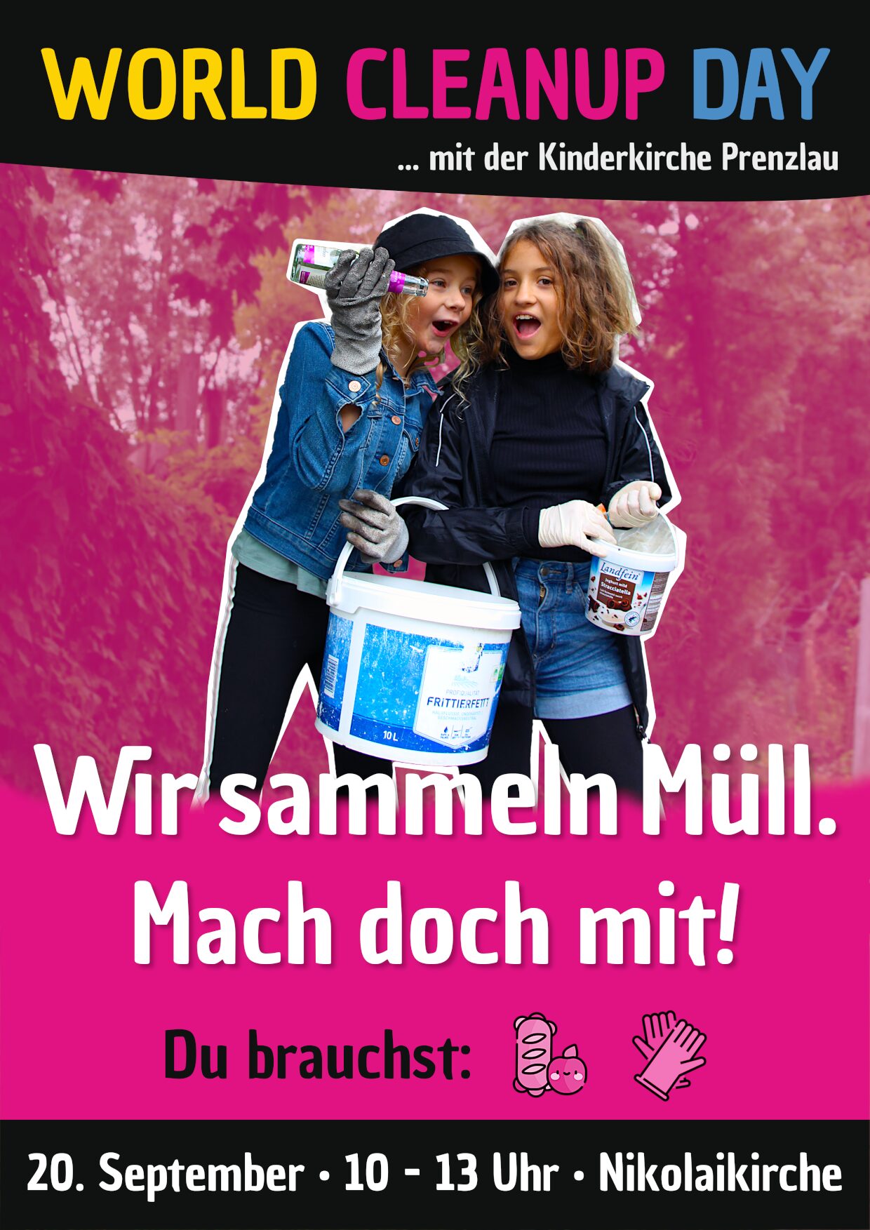 World Cleanup Day mit der Kinderkirche Prenzlau (BB)