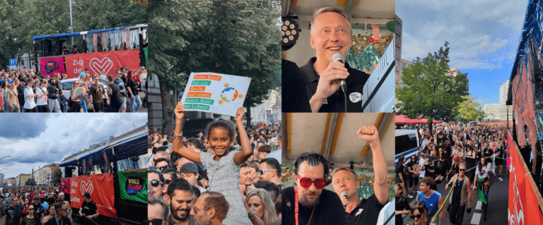 World Cleanup Day beim Zug der Liebe in Berlin: Musik verbindet – auch für eine saubere Zukunft