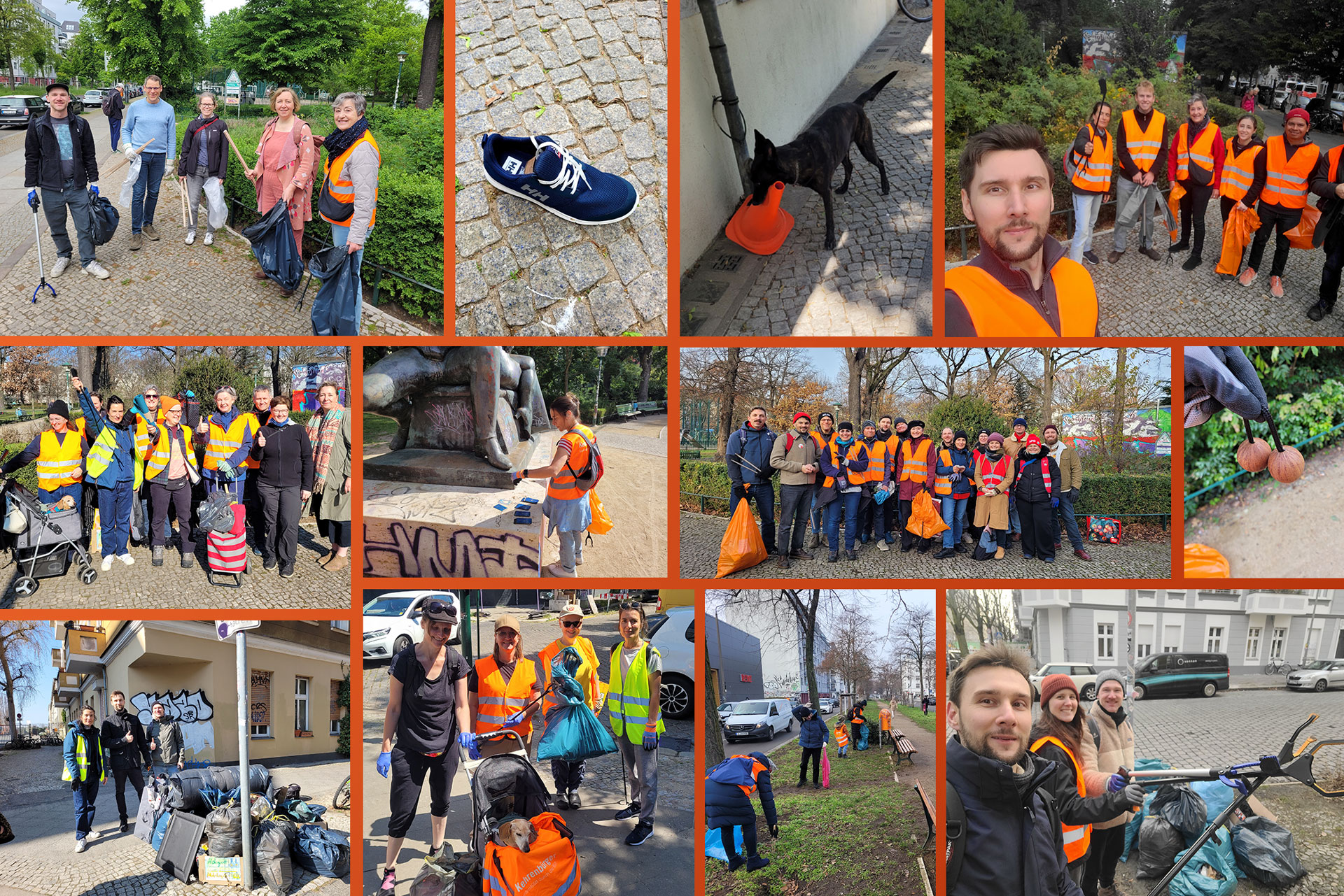 Müllsammeln im Kiez (Skandinavisches Viertel)