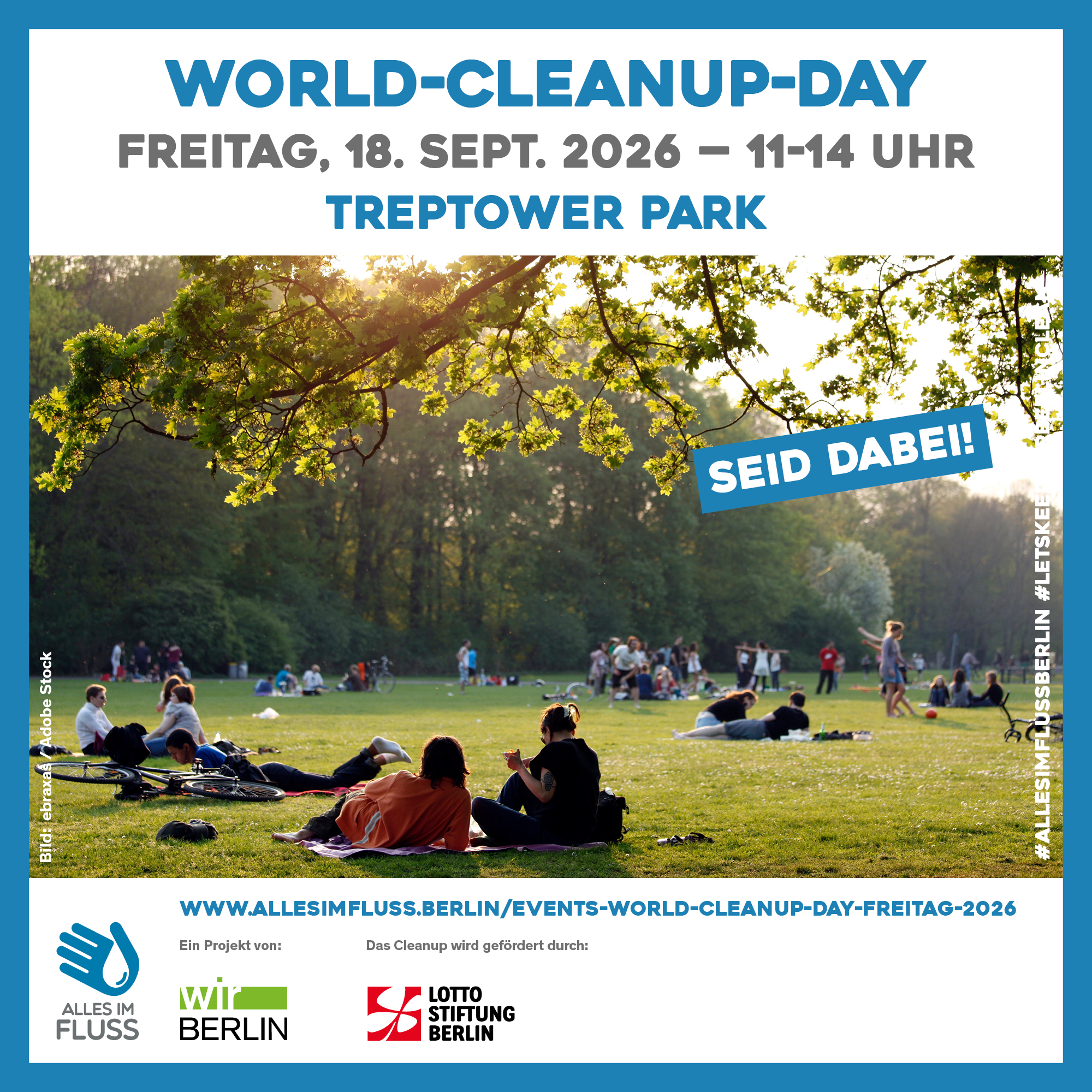 World Cleanup Day im Treptower Park