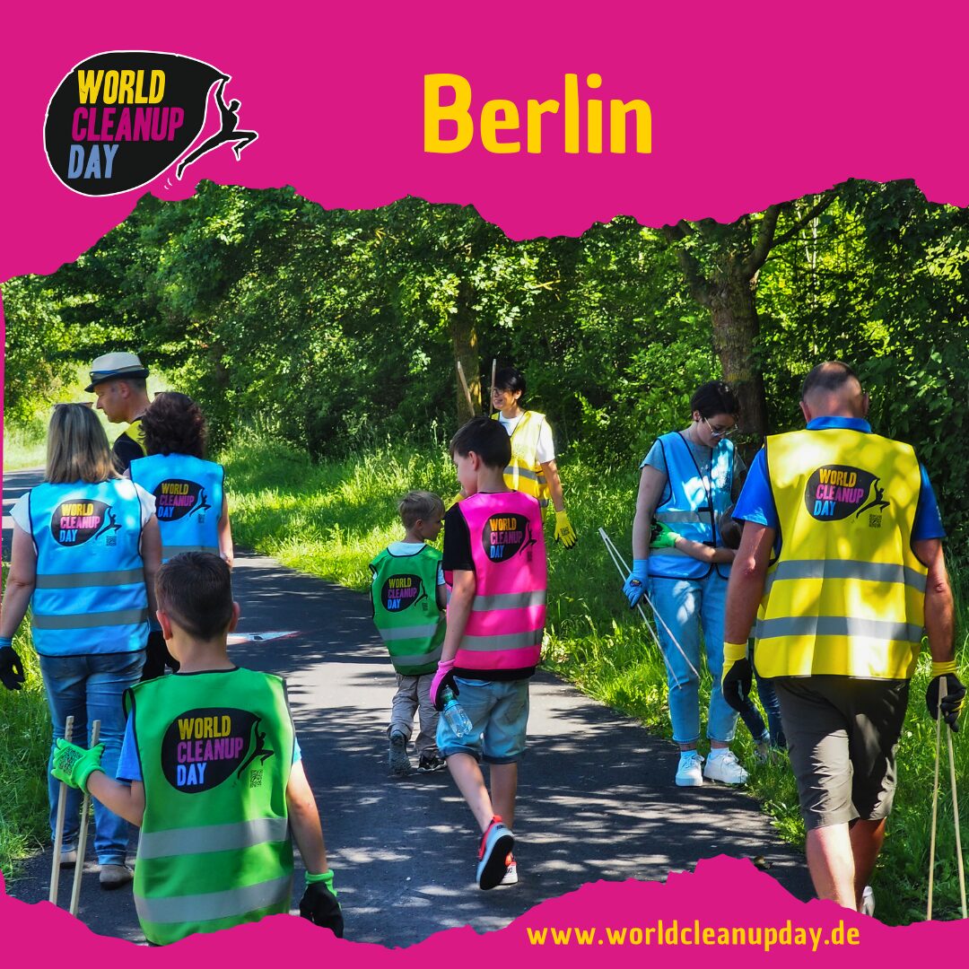 Müllsammeln im Kiez (Skandinavisches Viertel) am 18. April