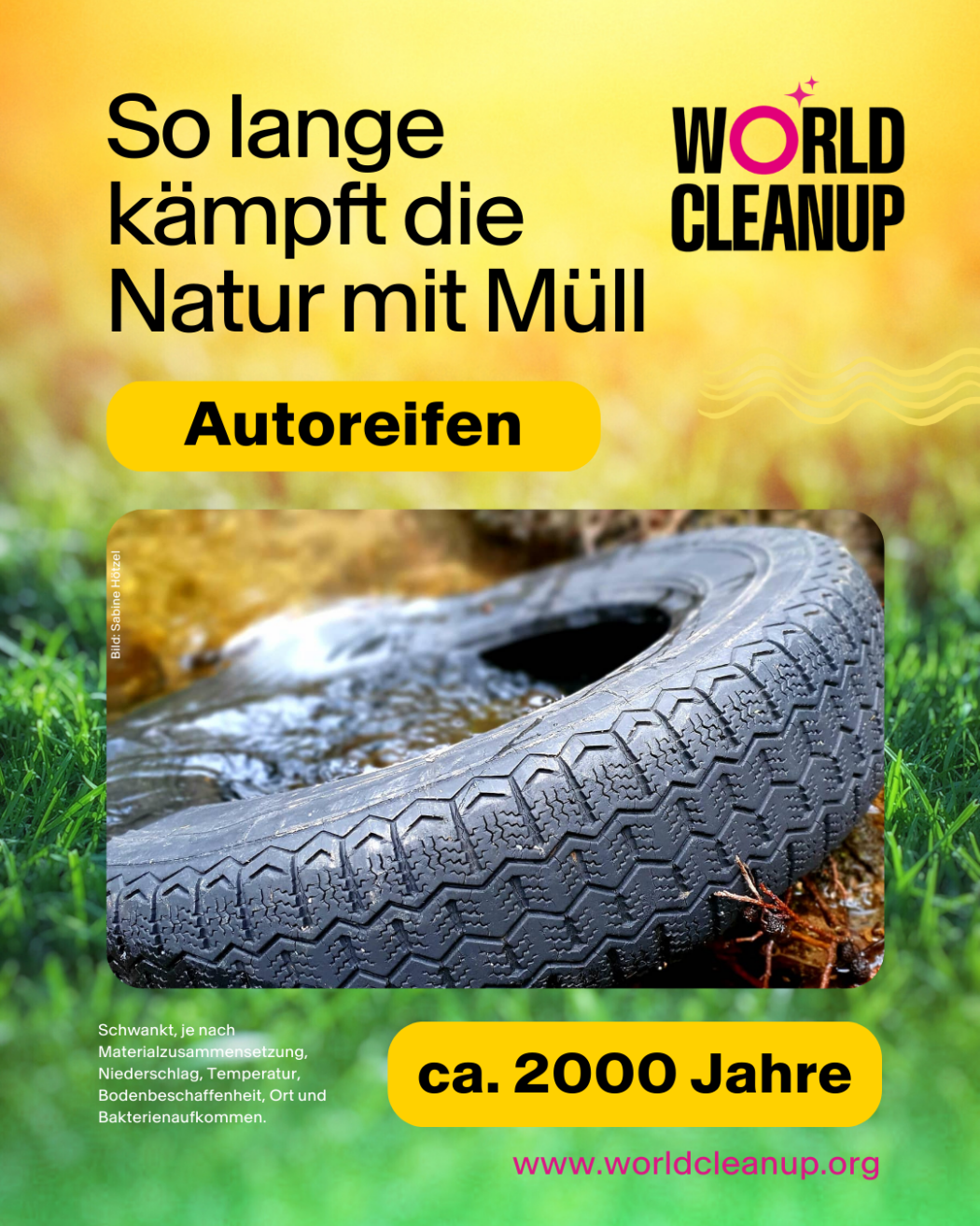 Verrottung Autoreifen 1050x1350px