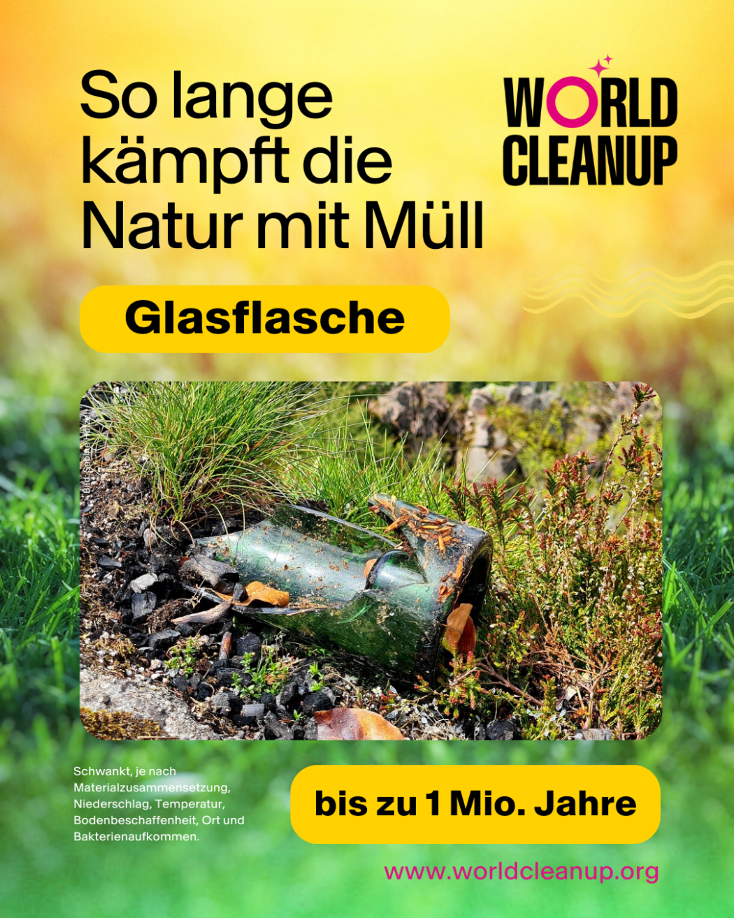 Verrottung Glasflasche 1050x1350px