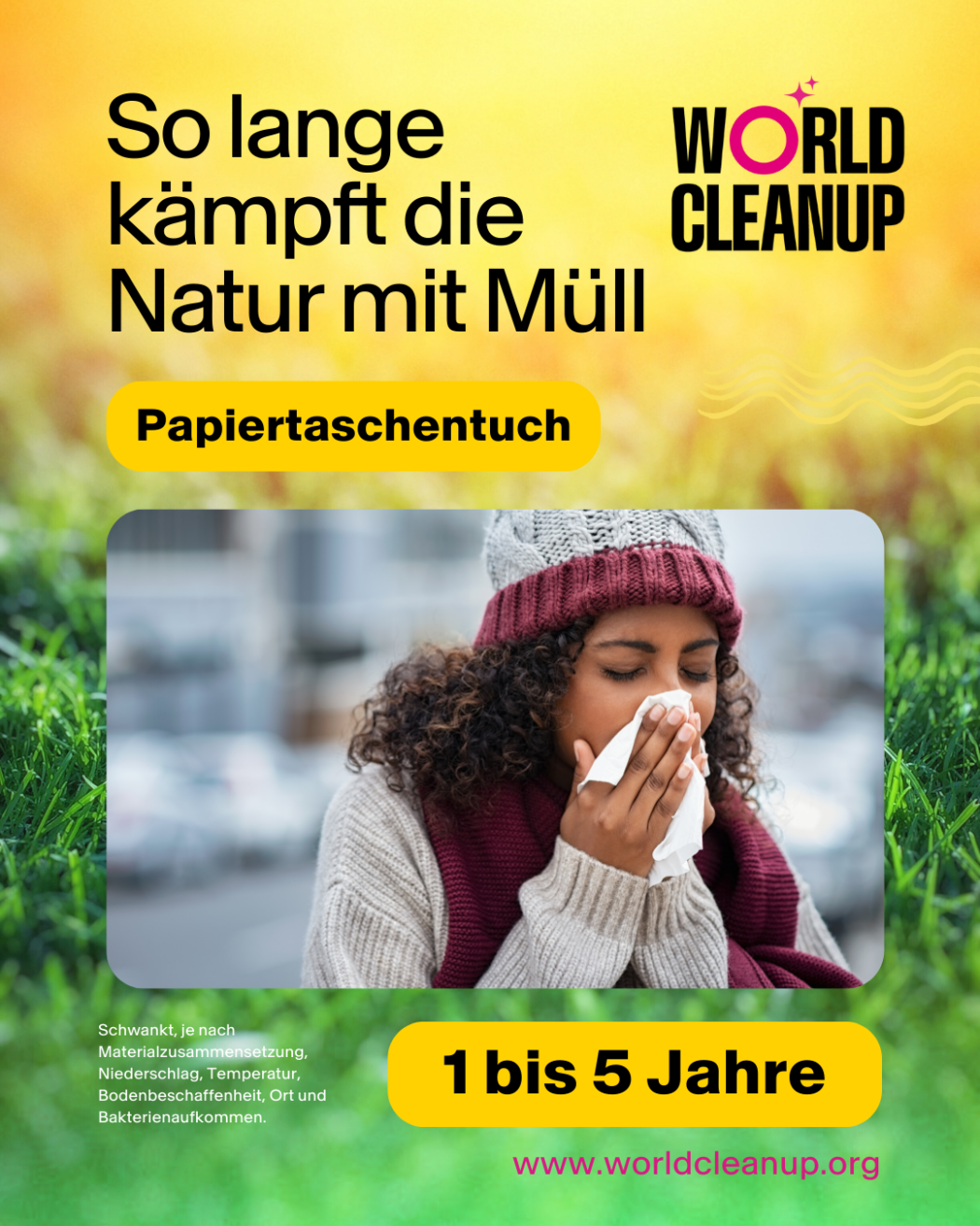 Verrottung Papiertaschentuch 1050x1350px