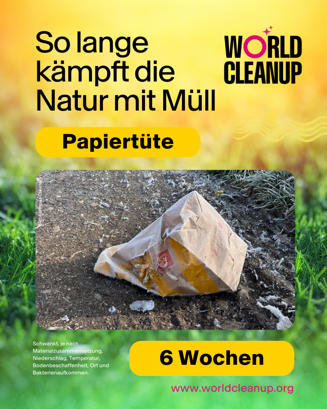 Verrottung Papiertuete 1050x1350px