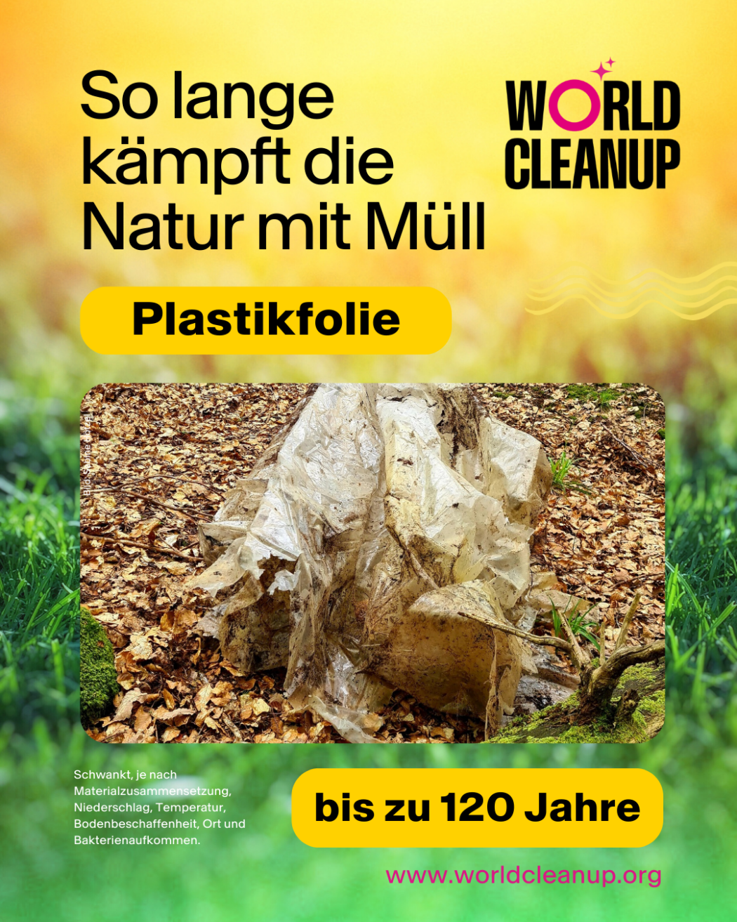 Verrottung Plastikfolie 1050x1350px
